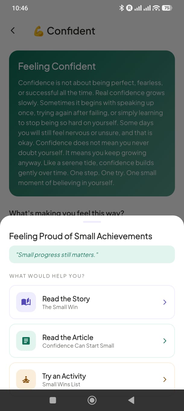 Gems article — Confidence Grows Around Safe People
